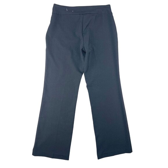 Roz & Ali Womens Black Straight-Leg Stretch Pants Pull On Size 8 Business Casual - Picture 13 of 14